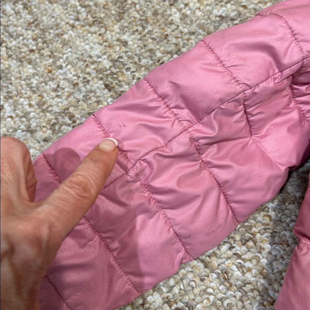 Primary Kids 4/5 lightweight Pink Puffer Jacket - Picture 9 of 11